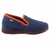 Chausson homme Semelflex-Super Ruben-Marine