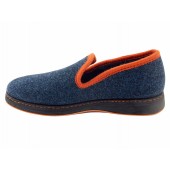 Chausson homme Semelflex-Super Ruben-Marine