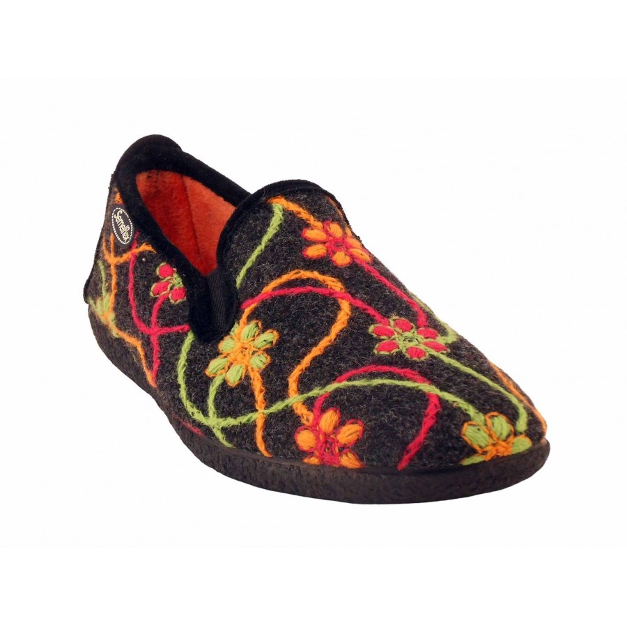 Chaussons femme-Semelflex-Vero 2-Anthracite 