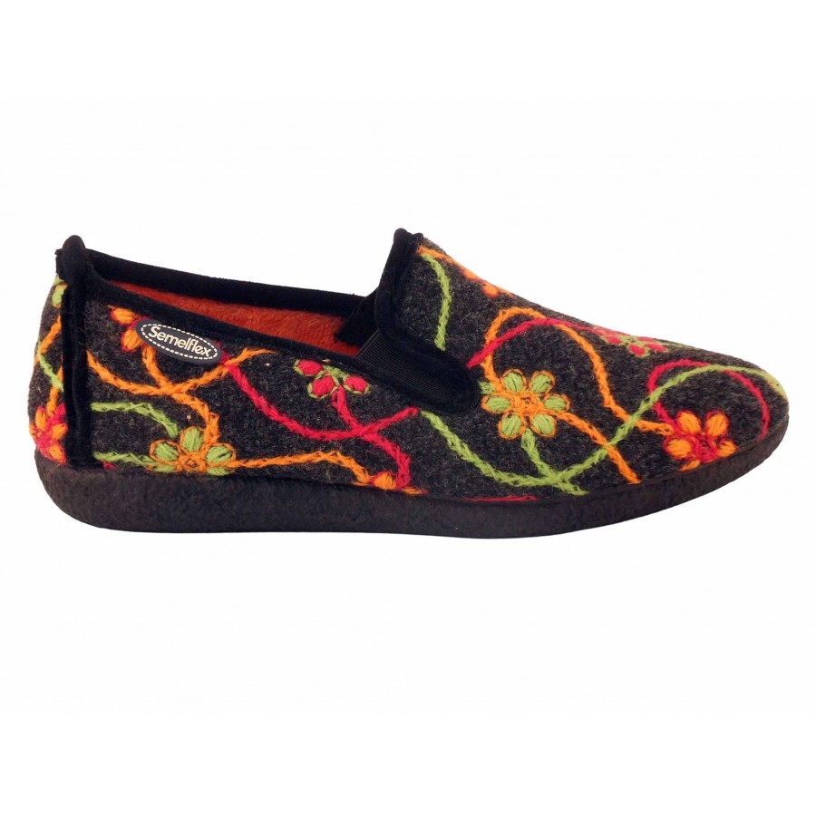 Chaussons femme-Semelflex-Vero 2-Anthracite 