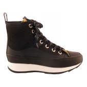 Basket cuir Rosemetal-Frasne-H0684O-Noir Or