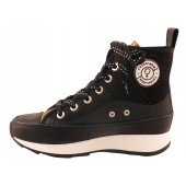 Basket cuir Rosemetal-Frasne-H0684O-Noir Or