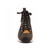 Basket cuir Rosemetal-Frasne-H0684O-Noir Or