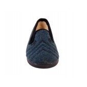 Chausson femme Soir et Matin-Chantal-Bleu